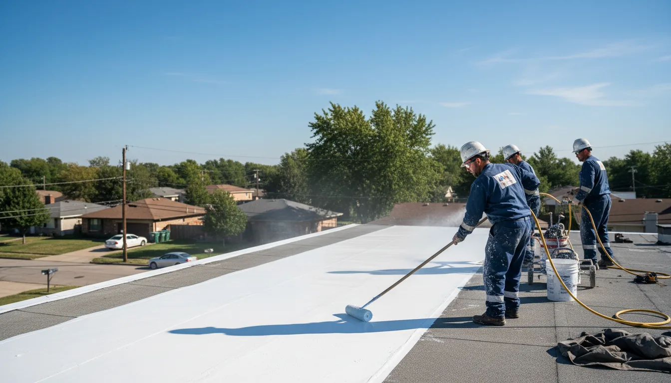 Commercial roof coating in Oak Brook, IL near me